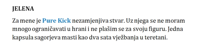 pure kick iskustva korisnika